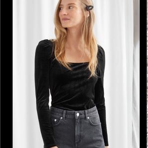 & other stories velvet top